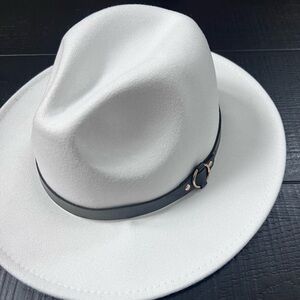 White Felt Hat